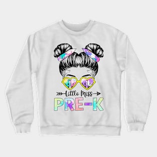 Little Miss Pre-K Girls Back To School Shirt Daughter Crewneck Sweatshirt